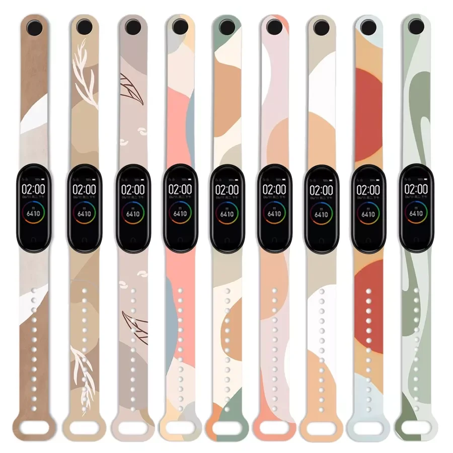 Graffiti Pattern Strap for Xiaomi Mi Band 3 4 5 6 Bracelet Flowers Silicone Watch Band Strap for Xiaomi Miband 5 6 Watchband
Graffiti Pattern Strap for Xiaomi Mi Band 3 4 5 6 Bracelet Flowers Silicone Watch Band Strap for Xiaomi Miband 5 6 Watchband