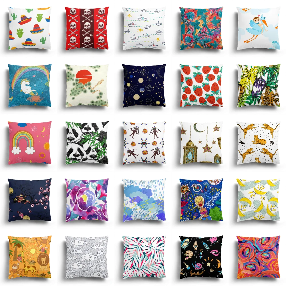 Office living room sofa cartoon decorative pillowcase creative geometric doodle pillowcase
Office living room sofa cartoon decorative pillowcase creative geometric doodle pillowcase