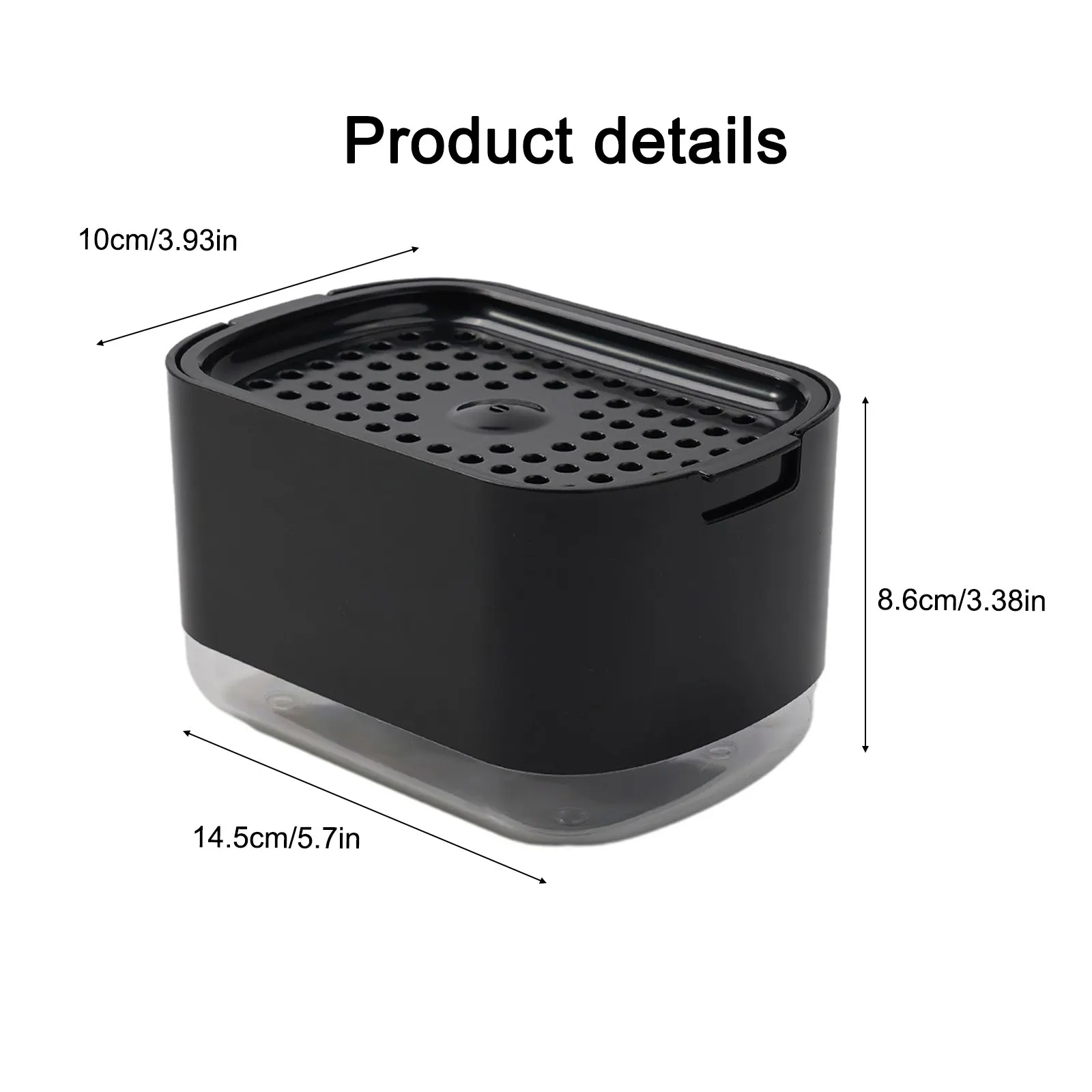 Leak Proof Automatic Soap Box Dispensing Box With Sponge Holder 2-IN-1 Liquid Dispensing Box Liquid Soap Pump Box
Leak Proof Automatic Soap Box Dispensing Box With Sponge Holder 2-IN-1 Liquid Dispensing Box Liquid Soap Pump Box