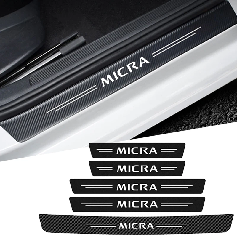 Car Door Threshold Sill Protective Stickers for Nissan Micra Logo 2014 2015 2017 2018 2019 2020 2021 Rear Trunk Bumper Decals
Car Door Threshold Sill Protective Stickers for Nissan Micra Logo 2014 2015 2017 2018 2019 2020 2021 Rear Trunk Bumper Decals