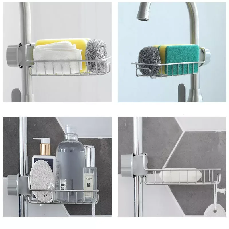 Stainless Steel Sink Drain Rack Sponge Storage Faucet Holder Soap Drainer Bathroom Accessories Shelf Basket Organizer 
Stainless Steel Sink Drain Rack Sponge Storage Faucet Holder Soap Drainer Bathroom Accessories Shelf Basket Organizer