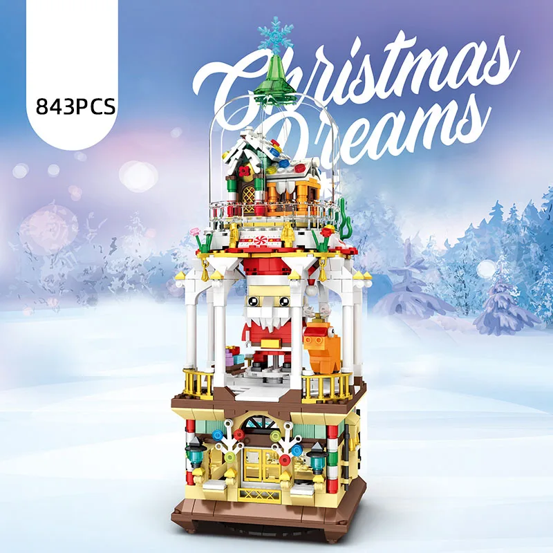 Christmas House Gift Craft Santa Claus Models Lighting DIY Kit Collectible Display Rotate Models Roleplay Child Toys
Christmas House Gift Craft Santa Claus Models Lighting DIY Kit Collectible Display Rotate Models Roleplay Child Toys
