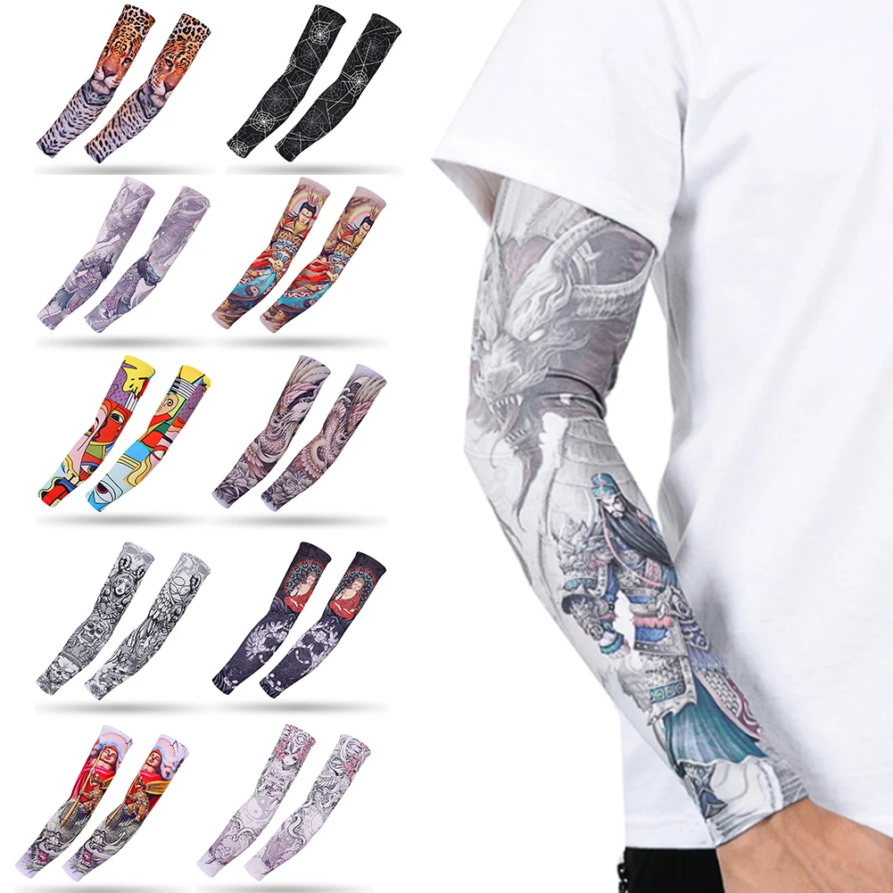 Cool Printed Sun-proof Unisex Punk Fashion Arm Warmers Tattoo Sleeve Man Woman Fake Tattoo Arm Warmers Elastic UV Protection
Cool Printed Sun-proof Unisex Punk Fashion Arm Warmers Tattoo Sleeve Man Woman Fake Tattoo Arm Warmers Elastic UV Protection