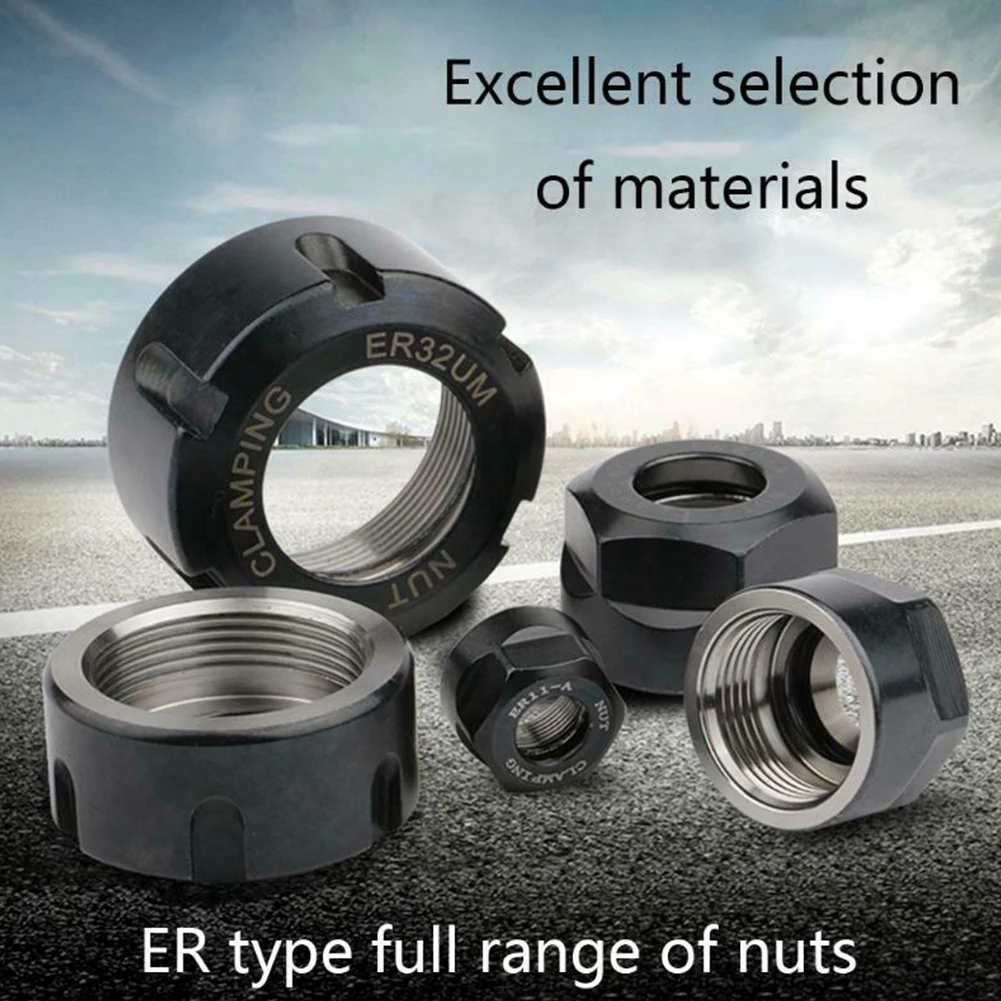 Nut ER11/16/20/25/32 A/M/UM High Precision CNC Engraving Machine BT-ER NT-ER MTA-ER MTB-ER R8-ER Interior Parts Clamping Nut
Nut ER11/16/20/25/32 A/M/UM High Precision CNC Engraving Machine BT-ER NT-ER MTA-ER MTB-ER R8-ER Interior Parts Clamping Nut