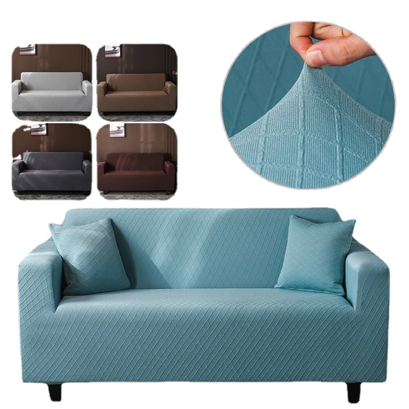 Knitted Jacquard Sofa Cover Elastic Sofa Slipcovers for Living Room Solid Color Non-slip Universal Sofa Cover 1/2/3/4 Seater
Knitted Jacquard Sofa Cover Elastic Sofa Slipcovers for Living Room Solid Color Non-slip Universal Sofa Cover 1/2/3/4 Seater