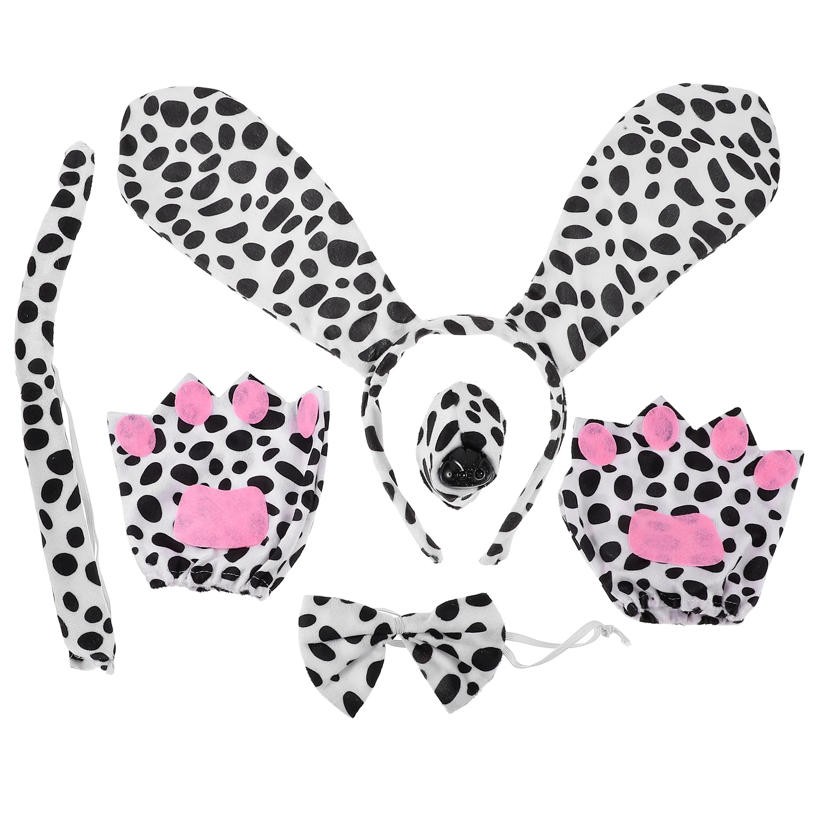 1 Set Dog Cosplay Costume Props Including Dog Ears Headband Dog Nose Tail Bow Tie Gloves
1 Set Dog Cosplay Costume Props Including Dog Ears Headband Dog Nose Tail Bow Tie Gloves