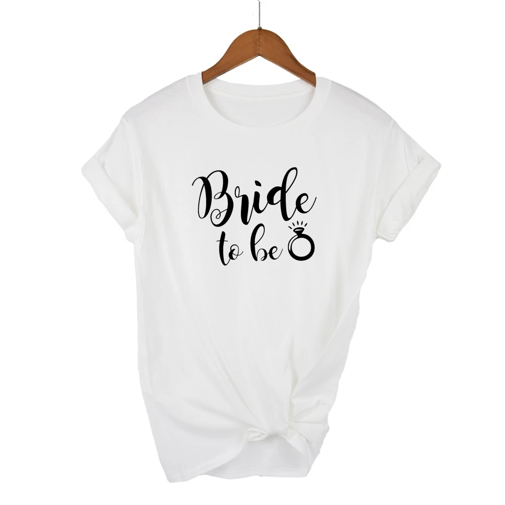 bride to letters print women t shirt casual hipster funny t-shirt for girl top tea
bride to letters print women t shirt casual hipster funny t-shirt for girl top tea