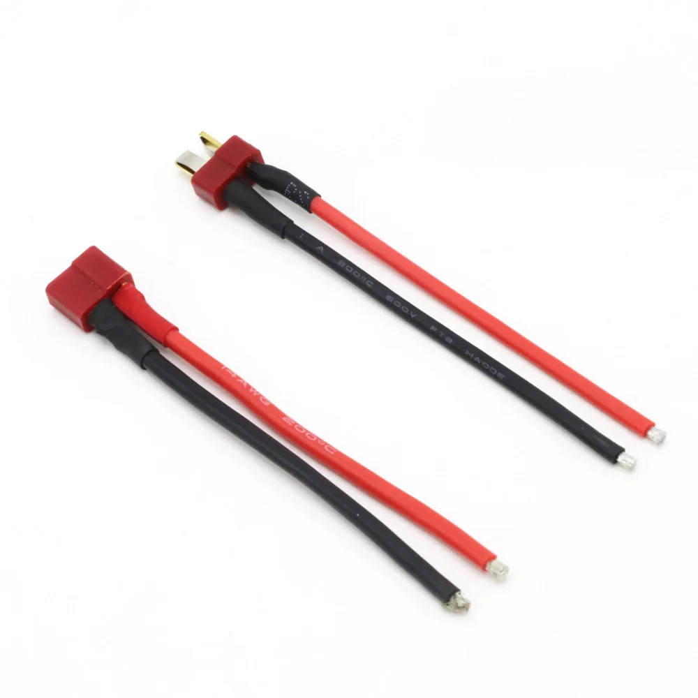 

New Deans Style T Plug Male Female Connector With 10CM 14AWG Silicone Wire Cable For Rc Lipo battery Rc Model