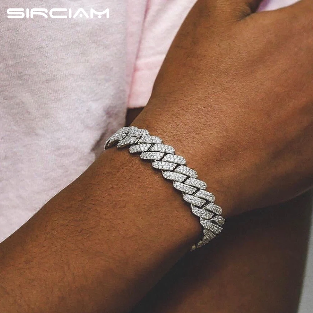 Iced Out 14MM Prong Cuban Link Chain Bracelet For Men Women AAA 2 Row Rhinestones Paved Clustered Hand Link Chain Hiphop Jewelry
Iced Out 14MM Prong Cuban Link Chain Bracelet For Men Women AAA 2 Row Rhinestones Paved Clustered Hand Link Chain Hiphop Jewelry