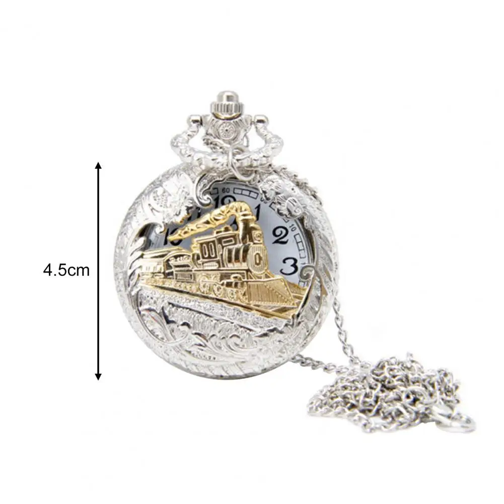 Delicate Steam Train Locomotive Pocket Watch Alloy Chain Pocket Watch Vintage Locomotive Pocket Watch for Club
Delicate Steam Train Locomotive Pocket Watch Alloy Chain Pocket Watch Vintage Locomotive Pocket Watch for Club