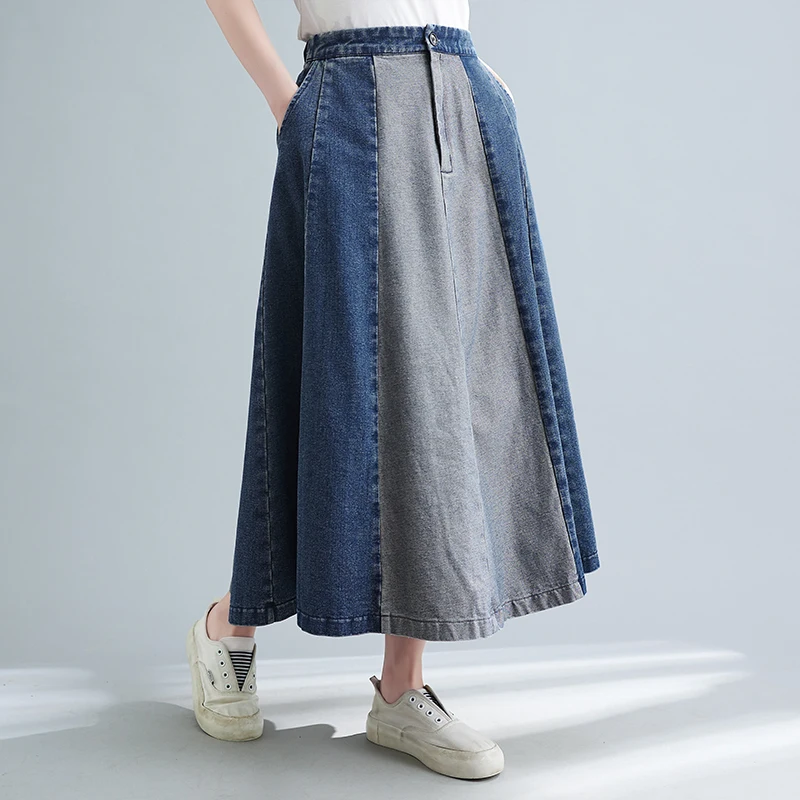 SuperAen Summer 2022 New Loose High-waisted Umbrella Contrasts Color Patchwork A-LINE Woman Skirts
SuperAen Summer 2022 New Loose High-waisted Umbrella Contrasts Color Patchwork A-LINE Woman Skirts