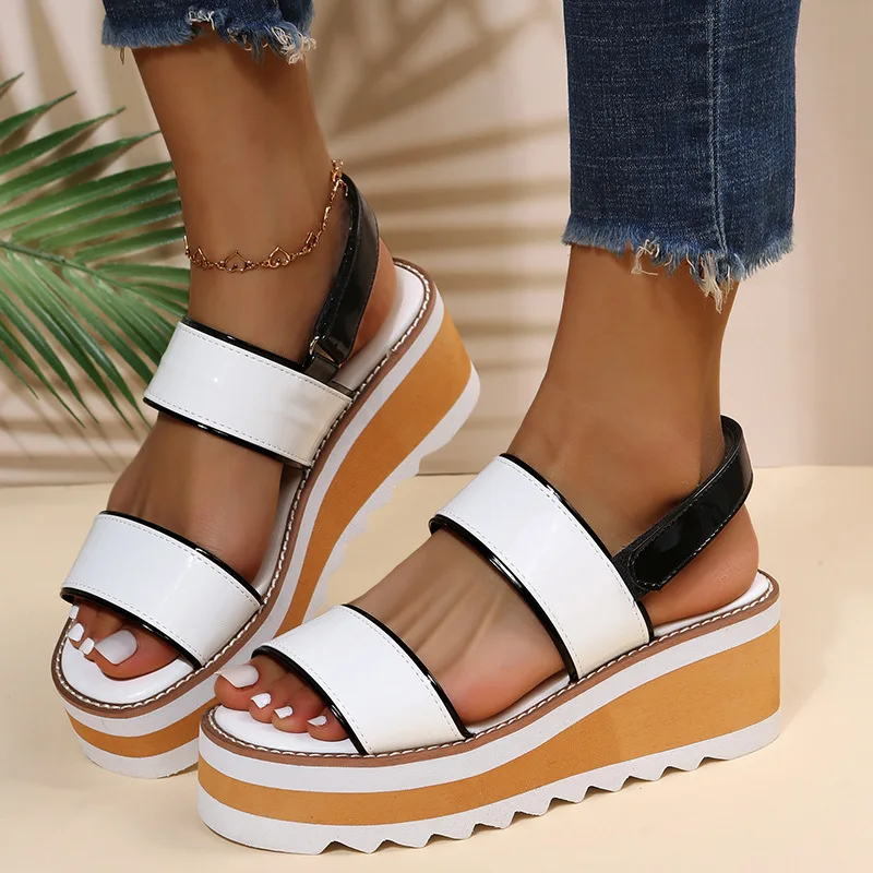 Women Sandals Platform Plus Size PVC Summer Ladies Shoes Thick Bottomn Casual Footwear Female Fashion New 2022 Comfort
Women Sandals Platform Plus Size PVC Summer Ladies Shoes Thick Bottomn Casual Footwear Female Fashion New 2022 Comfort