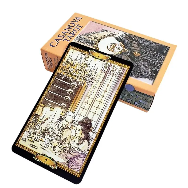 

Casanova карты Таро колода 78 карт полные цвета покер размер высокое качество прочная бумага гадания карты игра английская версия