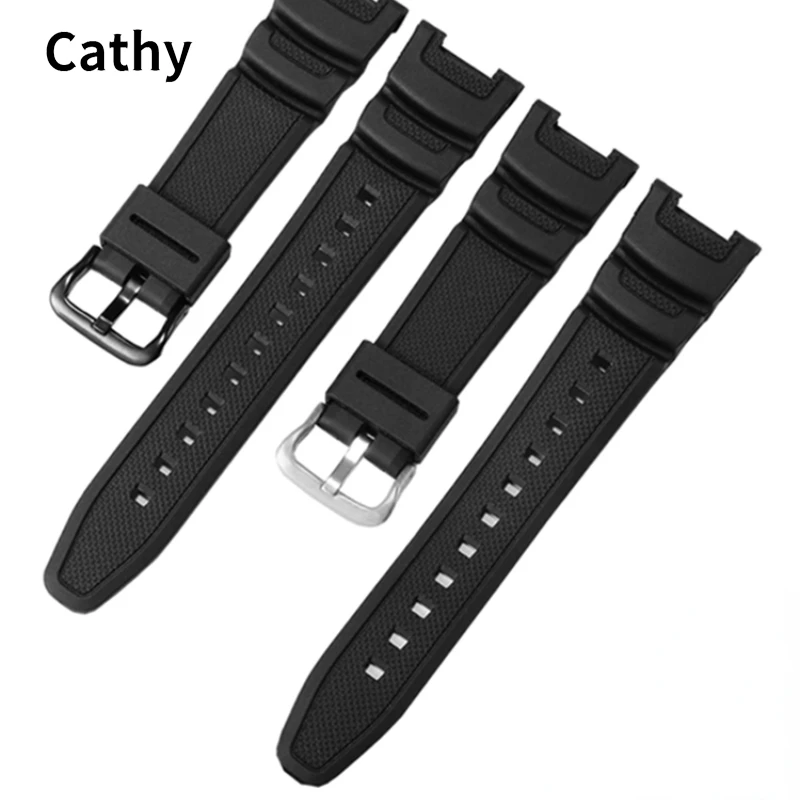 

Rubber Watch Strap for Casio SGW-100-1V/2B Waterproof Sweat-Proof Soft Comfortable Silicone Watch Strap Accessories