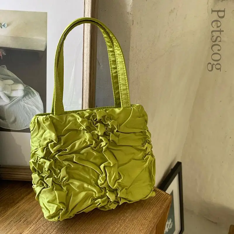 Nylon Soft Pleated Handbags Designer Luxury Ruched Zipper Clutch Purse Trendy Fashion Casual Ladies Women's Shoulder Bags
Nylon Soft Pleated Handbags Designer Luxury Ruched Zipper Clutch Purse Trendy Fashion Casual Ladies Women's Shoulder Bags