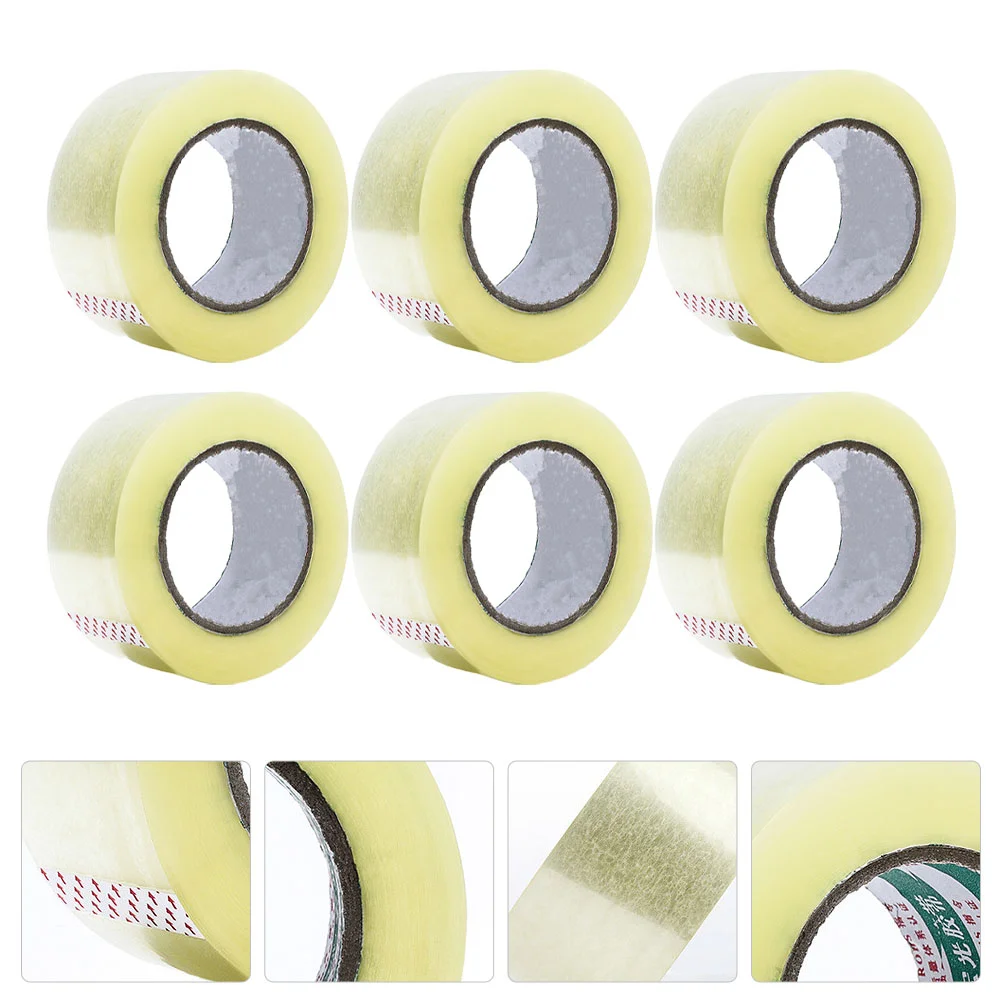6 Rolls Carton Sealing Tape Adhesive Tape Transparent Sealing High Viscosity Low Noise Glass Simple Clear Duct Silent
6 Rolls Carton Sealing Tape Adhesive Tape Transparent Sealing High Viscosity Low Noise Glass Simple Clear Duct Silent