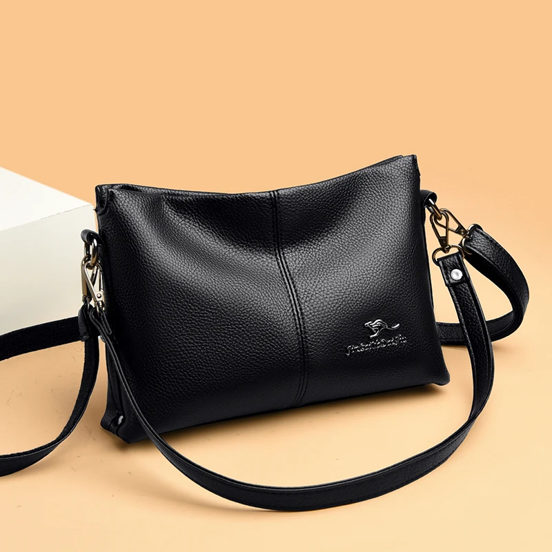 Fashion Women Shoulder Bags PU Leather Soft Handbag Female Messenger Bag 2022 Luxury Brand Purses Black Ladies Handbags Summer
Fashion Women Shoulder Bags PU Leather Soft Handbag Female Messenger Bag 2022 Luxury Brand Purses Black Ladies Handbags Summer