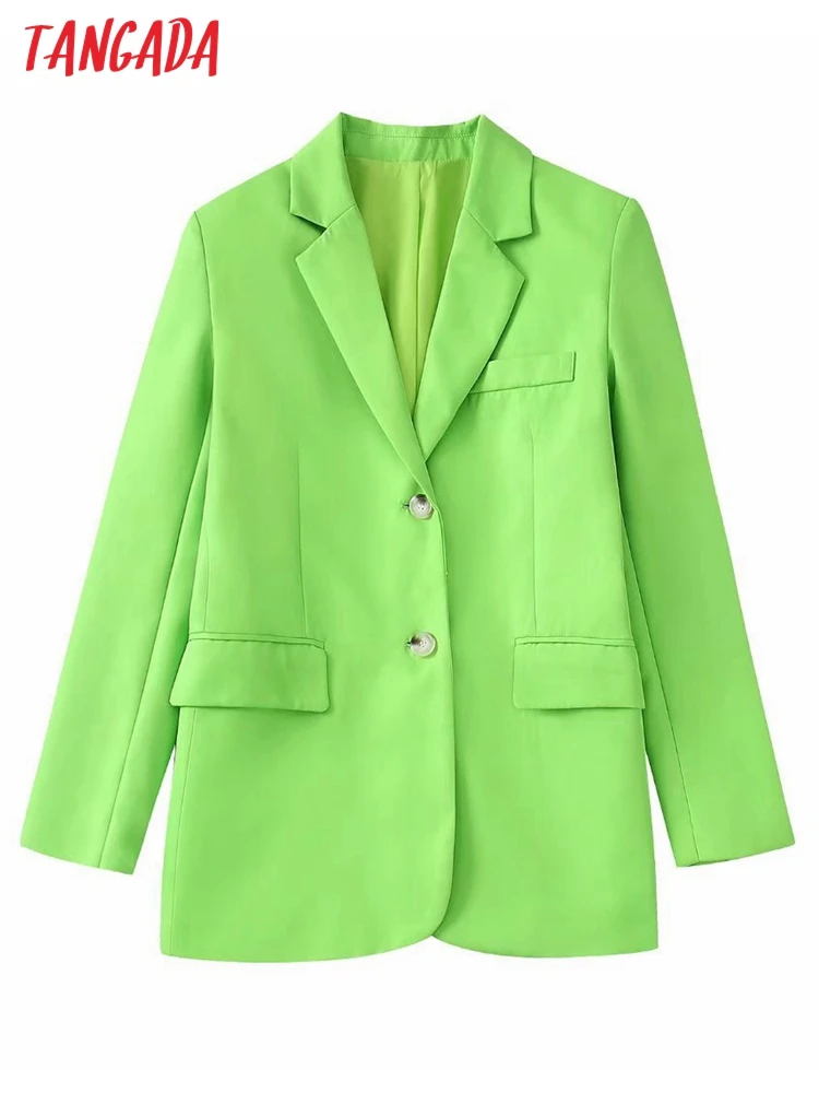 Tangada Women Green Blazer Coat Vintage Notched Collar Pocket 2022 Fashion Female Casual Chic Tops BE426
Tangada Women Green Blazer Coat Vintage Notched Collar Pocket 2022 Fashion Female Casual Chic Tops BE426
