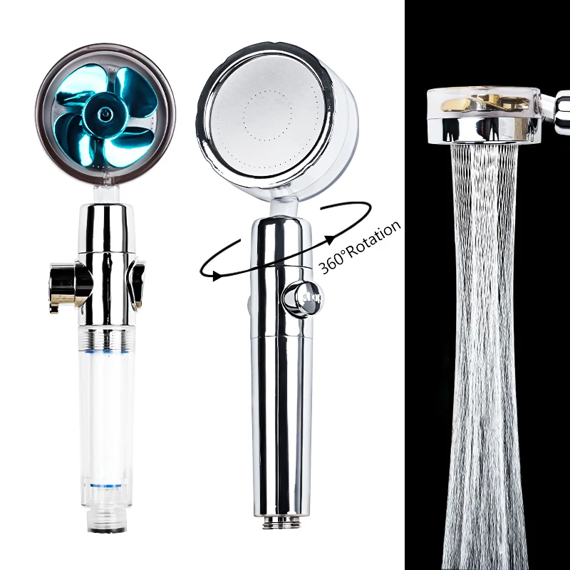 Shower Head High Pressure Set 360°Spin With Water Filter Golden Fan Turbocharge Pure Rainfall Bathroom Accessories
Shower Head High Pressure Set 360°Spin With Water Filter Golden Fan Turbocharge Pure Rainfall Bathroom Accessories