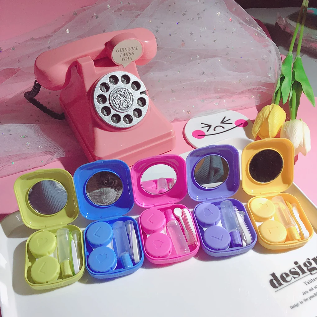 Candy Solid Color Women Portable Cute Contact Lenses Box Lens Case For Eyes Care KitGlasses case Holder Container Gift
Candy Solid Color Women Portable Cute Contact Lenses Box Lens Case For Eyes Care KitGlasses case Holder Container Gift