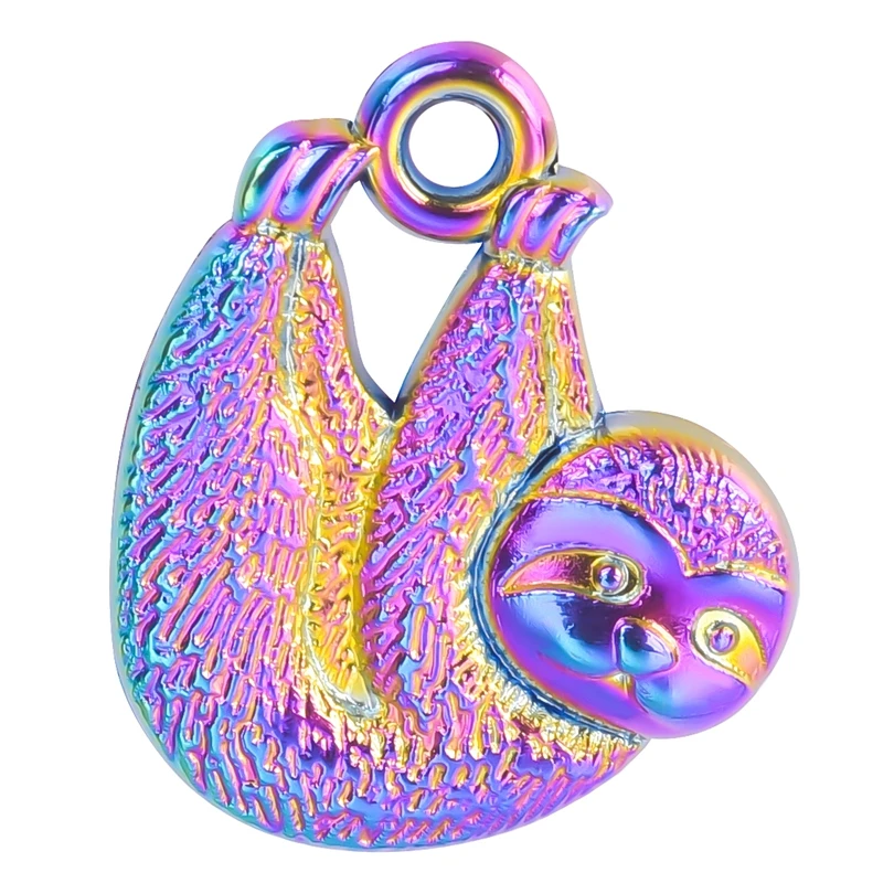 20pcs/lot Rainbow Charm Cute Sloth Alloy Pendant DIY Craft Lucky Earrings Necklace Dangle Jewelry Making Finding Metal Accessory 
20pcs/lot Rainbow Charm Cute Sloth Alloy Pendant DIY Craft Lucky Earrings Necklace Dangle Jewelry Making Finding Metal Accessory