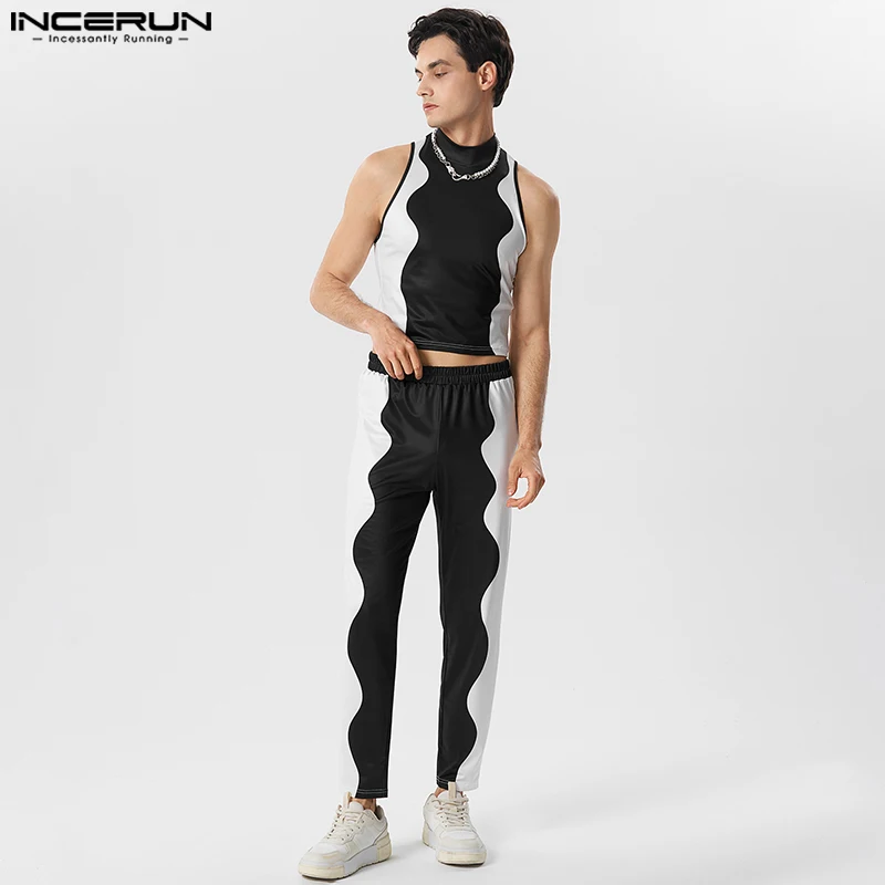 Новинка 2023, мужские комплекты INCERUN, контрастные шорты в рифленом стиле, облегающие брюки, сексуальный модный костюм из двух предметов
Новинка 2023, мужские комплекты INCERUN, контрастные шорты в рифленом стиле, облегающие брюки, сексуальный модный костюм из двух предметов