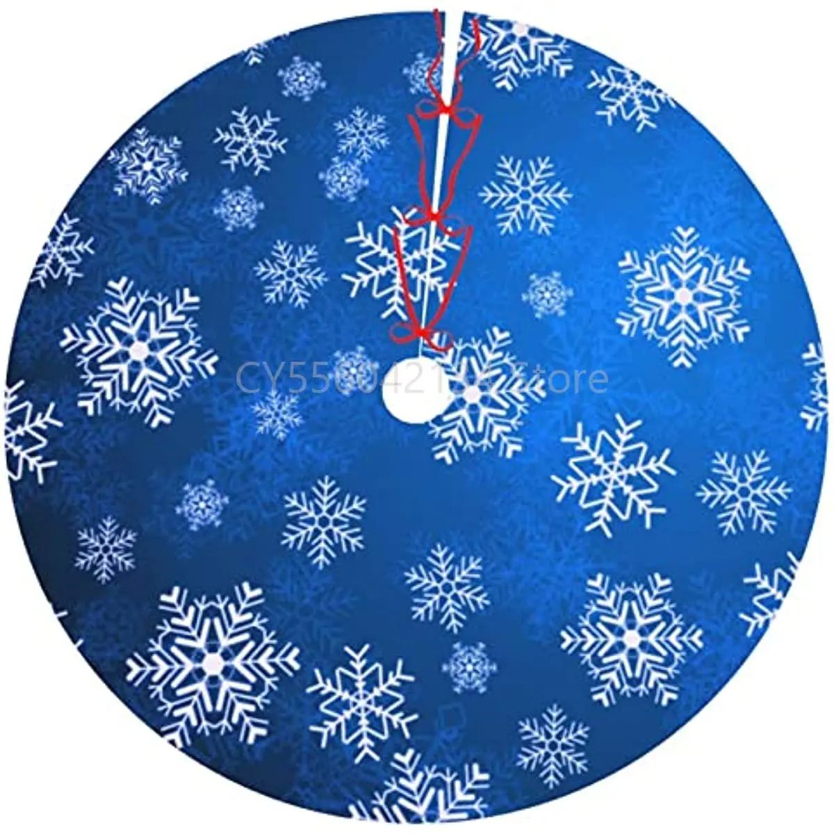 Snowflakes Christmas Tree Skirt, Christmas Tree Mat Decorations Indoor Outdoor 36" 
Snowflakes Christmas Tree Skirt, Christmas Tree Mat Decorations Indoor Outdoor 36"