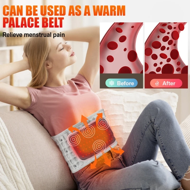 Belt Massager with Heat Cordless Back Pain Relief Inflatable Electric Waist Massager Belt for Men Women Waist Brace Supp B03E
Belt Massager with Heat Cordless Back Pain Relief Inflatable Electric Waist Massager Belt for Men Women Waist Brace Supp B03E