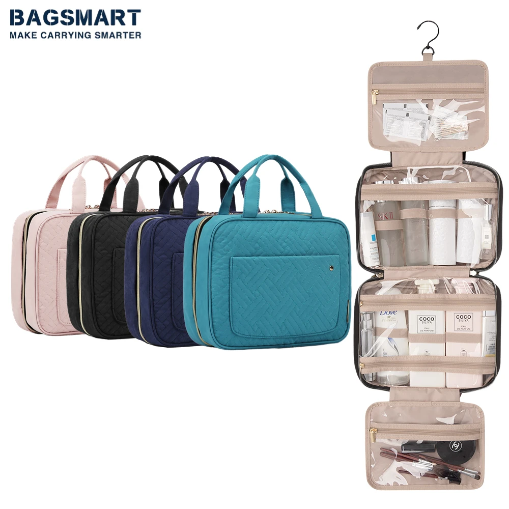 BAGSMART Makeup Bag Women Travel Case Organizer With Compartment Bathroom Bag Water-resistant Storage Cosmetics Toiletry kit
BAGSMART Makeup Bag Women Travel Case Organizer With Compartment Bathroom Bag Water-resistant Storage Cosmetics Toiletry kit