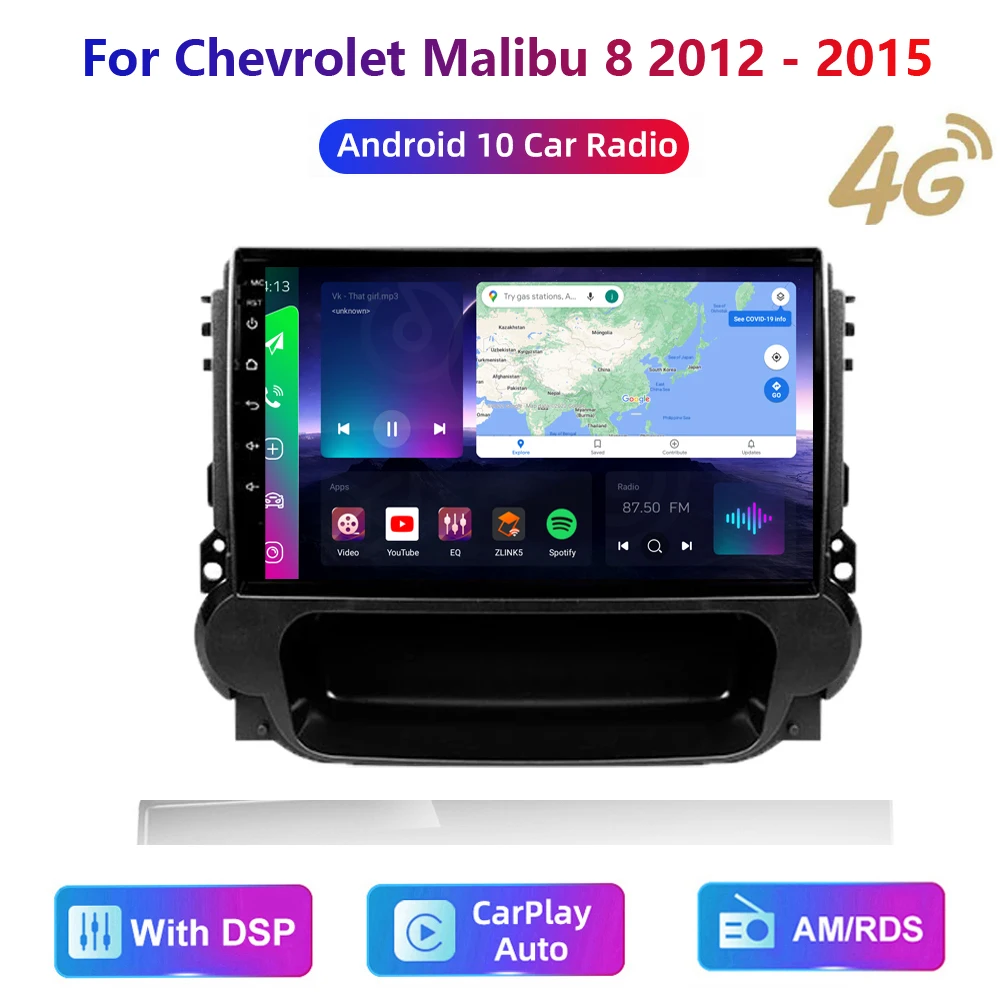 HD multimedia car stereo radio android video Navigation GPS carplay/auto 4G AM/RDS/DSP For Chevrolet Malibu 8 2012 - 2015
HD multimedia car stereo radio android video Navigation GPS carplay/auto 4G AM/RDS/DSP For Chevrolet Malibu 8 2012 - 2015