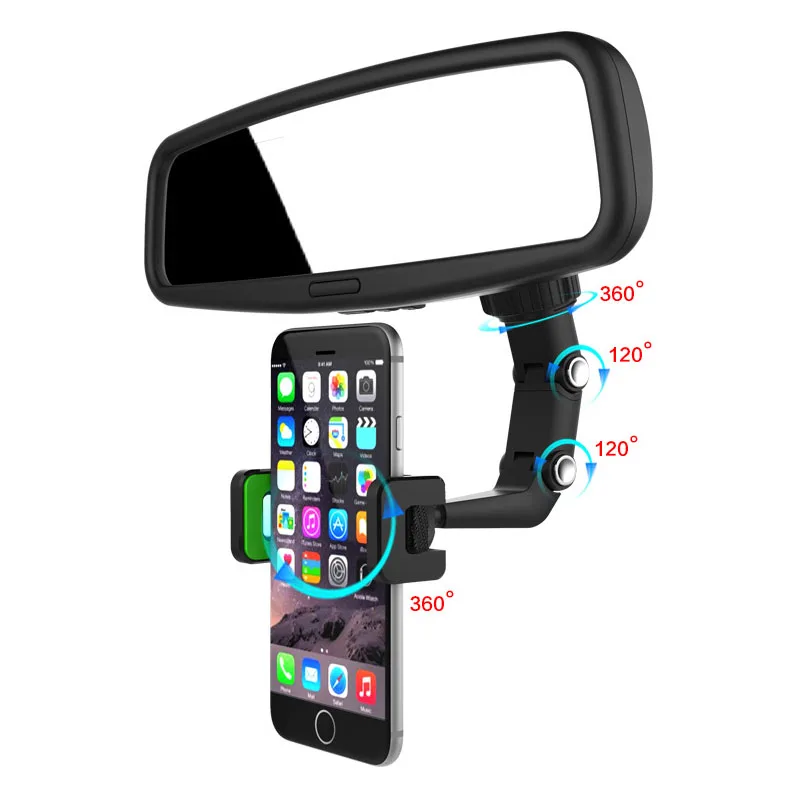 Car Phone Holder Multifunctional 360 Degree Rotatable Auto Rearview Mirror Seat Hanging Clip Bracket Cell Phone Holder for Car
Car Phone Holder Multifunctional 360 Degree Rotatable Auto Rearview Mirror Seat Hanging Clip Bracket Cell Phone Holder for Car