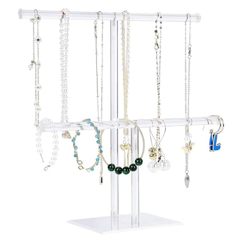 Jewelry Stand Necklace Holder, Jewelry Display Holder, Necklace And Bracelet Hanging Organizer, Clear Tower Stand
Jewelry Stand Necklace Holder, Jewelry Display Holder, Necklace And Bracelet Hanging Organizer, Clear Tower Stand