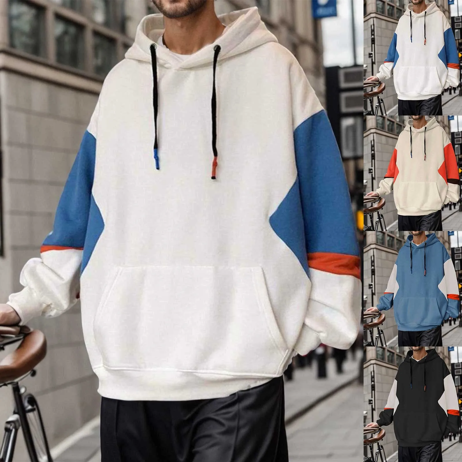 Patchwork Color Loose Korean Hoodies Sweatshirts Winter Thicken Warm Casual Harajuku Pullovers Men Trendy Streetwear Pullovers
Patchwork Color Loose Korean Hoodies Sweatshirts Winter Thicken Warm Casual Harajuku Pullovers Men Trendy Streetwear Pullovers