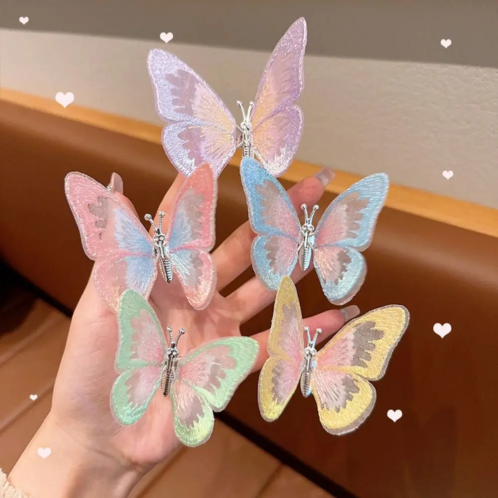 Cloth Cute Lovely Embroidered Cartoon Korean Style Hairpin Girl Hair Clip Moving Butterfly Barrette Kids Bangs Clip
Cloth Cute Lovely Embroidered Cartoon Korean Style Hairpin Girl Hair Clip Moving Butterfly Barrette Kids Bangs Clip