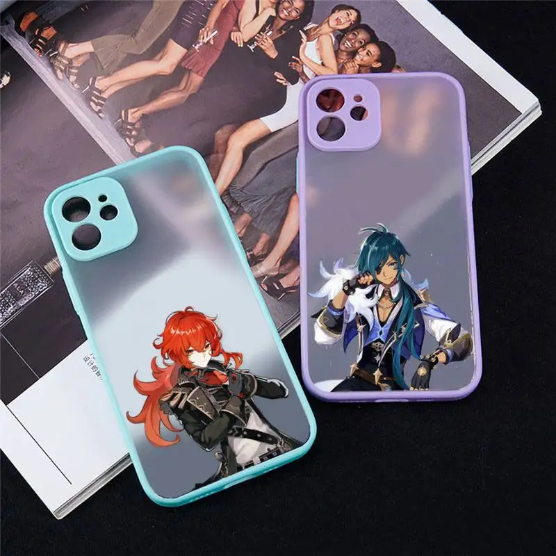 genshin impact Phone Case For iPhone 13 12 11 Mini Pro XR XS Max 7 8 Plus X Matte transparent blue Back Cover
genshin impact Phone Case For iPhone 13 12 11 Mini Pro XR XS Max 7 8 Plus X Matte transparent blue Back Cover