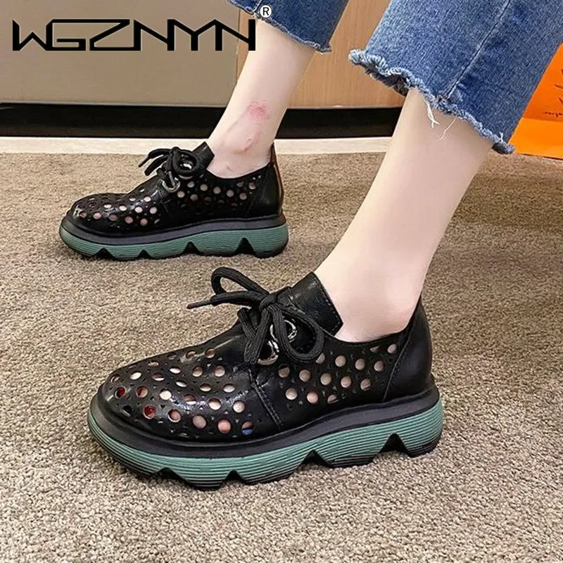 Women's Hollow Out Sandals 2022 New Round Head Matching Color Lace-up Single Shoe Middle Heel Loose Cake Thick Sole Retro Shoes
Women's Hollow Out Sandals 2022 New Round Head Matching Color Lace-up Single Shoe Middle Heel Loose Cake Thick Sole Retro Shoes