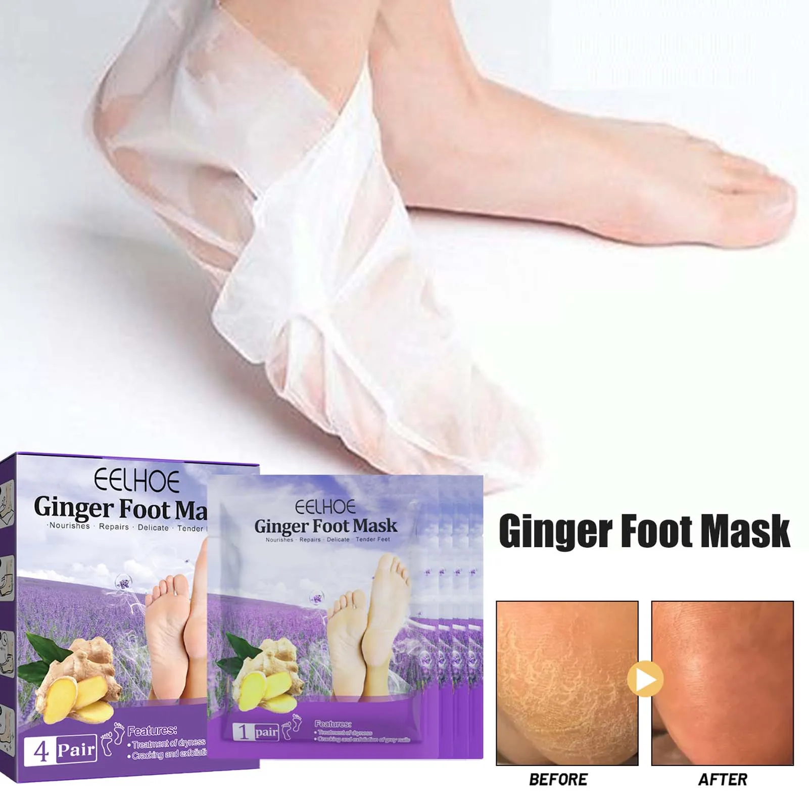 4pcs/bagExfoliating Foot Mask Socks Feet Peeling Foot Mask Foot Peeling Dead Skin Lavender Feet Masks Pedicure Socks Foot Cream
4pcs/bagExfoliating Foot Mask Socks Feet Peeling Foot Mask Foot Peeling Dead Skin Lavender Feet Masks Pedicure Socks Foot Cream