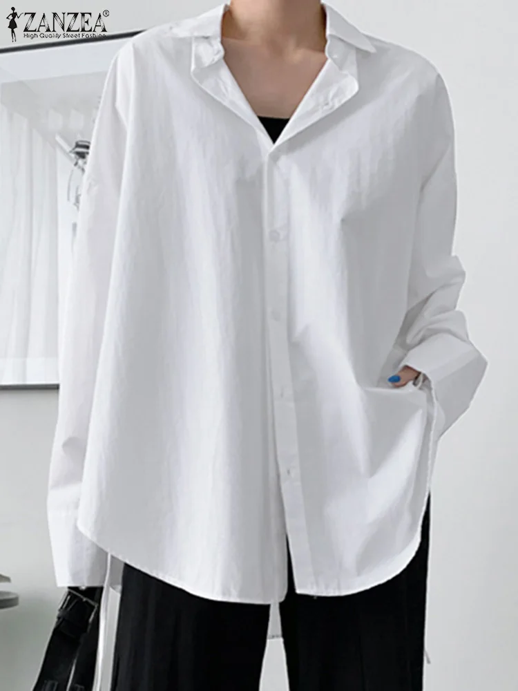 Casual Work Bandage Blusa Feminina 2022 Spring Korean Lapel Tops Women's Solid Irregular Shirt ZANZEA Fashion Long SLeeve Blouse
Casual Work Bandage Blusa Feminina 2022 Spring Korean Lapel Tops Women's Solid Irregular Shirt ZANZEA Fashion Long SLeeve Blouse