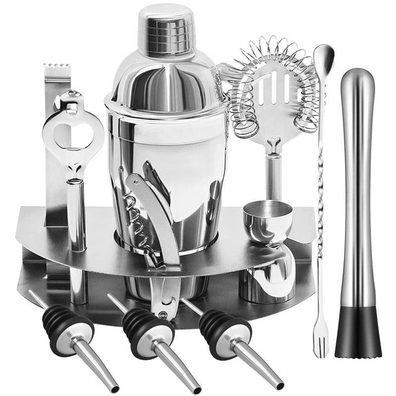 Promotion! Cocktail Shaker Set, 12 Piece Bartender Kit Bar Tool Bar Accessories With Stainless Steel Stand,Home Bartending
Promotion! Cocktail Shaker Set, 12 Piece Bartender Kit Bar Tool Bar Accessories With Stainless Steel Stand,Home Bartending