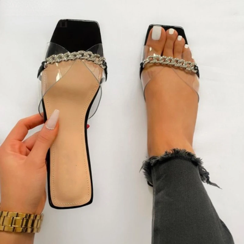 New Women Slipper Transparent Flats Women Beach Sandals Outdoor Casual Slides Chain Slippers 2022 Fashion Women Shoes Ladies
New Women Slipper Transparent Flats Women Beach Sandals Outdoor Casual Slides Chain Slippers 2022 Fashion Women Shoes Ladies