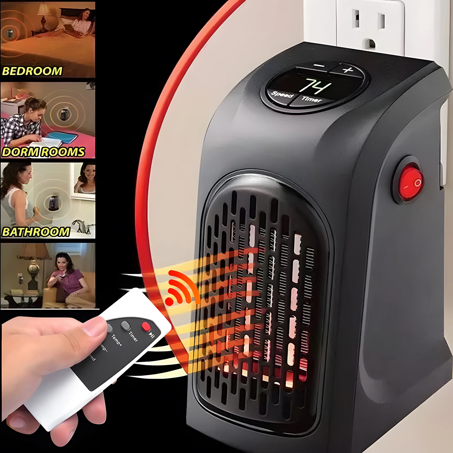Mini Electric Heater Portable Room Wall Heating Stove Home Winter Warmer Machine Radiator Remote Desktop Office Fan Heater
Mini Electric Heater Portable Room Wall Heating Stove Home Winter Warmer Machine Radiator Remote Desktop Office Fan Heater