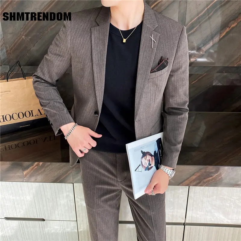(Jacket+Pants) 2023 Fashion New Men High Quality Slim Fit Low Price Business Wedding Groom Pure Color Blazers Trousers 2 Pcs Set
(Jacket+Pants) 2023 Fashion New Men High Quality Slim Fit Low Price Business Wedding Groom Pure Color Blazers Trousers 2 Pcs Set