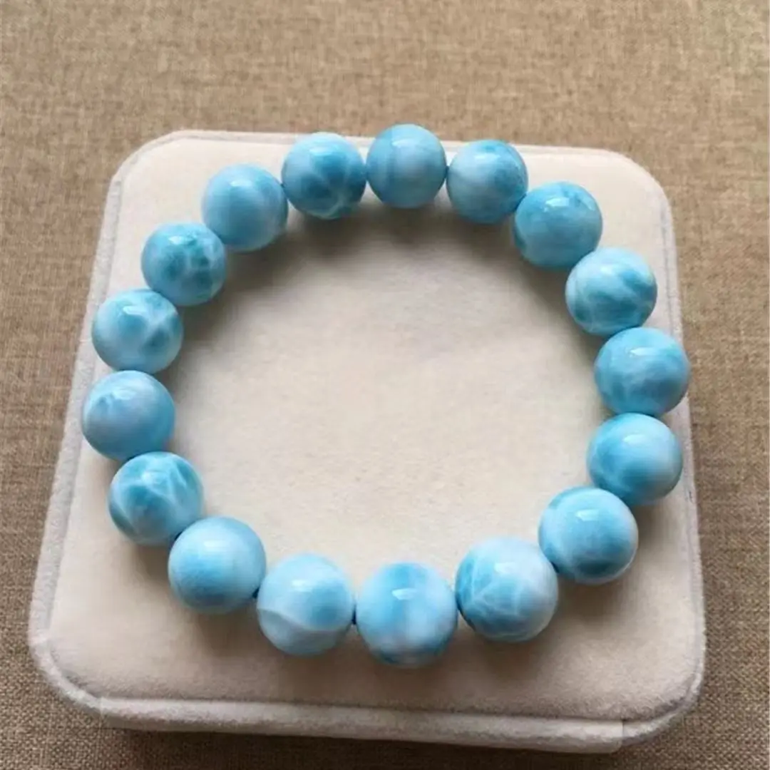 12mm Natural Blue Larimar Bracelet Jewelry For Women Men Beauty Gift Crystal Dominica Water Pattern Stone Beads Strands AAAAA
12mm Natural Blue Larimar Bracelet Jewelry For Women Men Beauty Gift Crystal Dominica Water Pattern Stone Beads Strands AAAAA