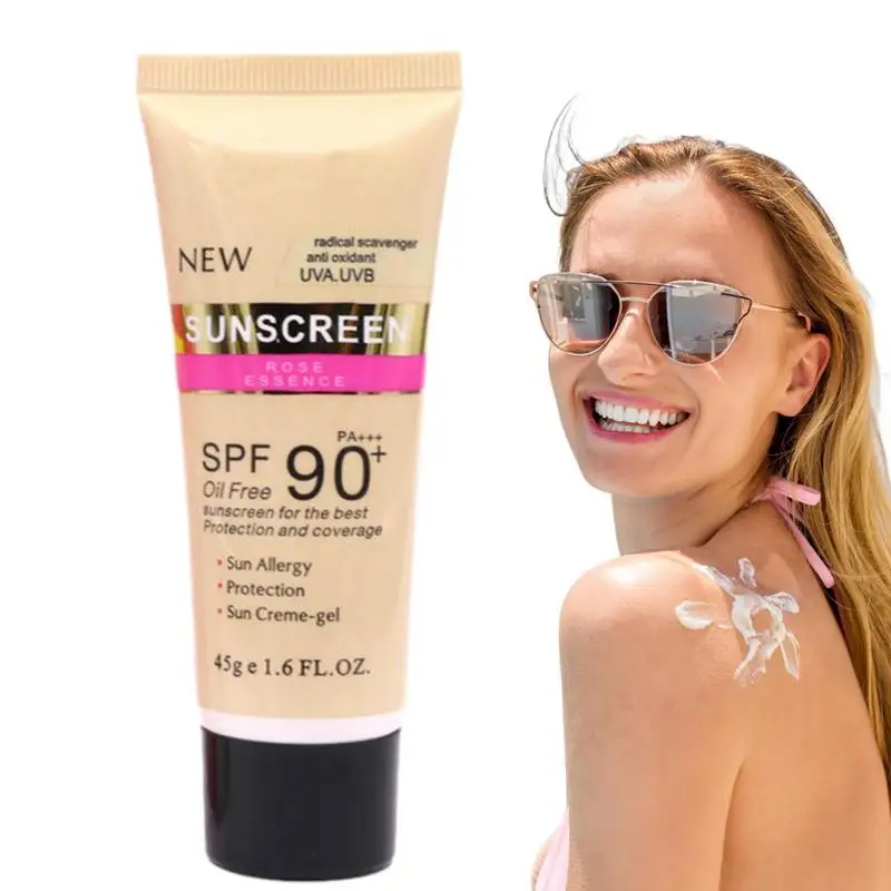 60g SPF 90+ PA+++ Beach Sun Cream Facial Sun Block Gel Sunblock Anti-Aging Oil-control Moisturizing Isolation Lotion Cream
60g SPF 90+ PA+++ Beach Sun Cream Facial Sun Block Gel Sunblock Anti-Aging Oil-control Moisturizing Isolation Lotion Cream