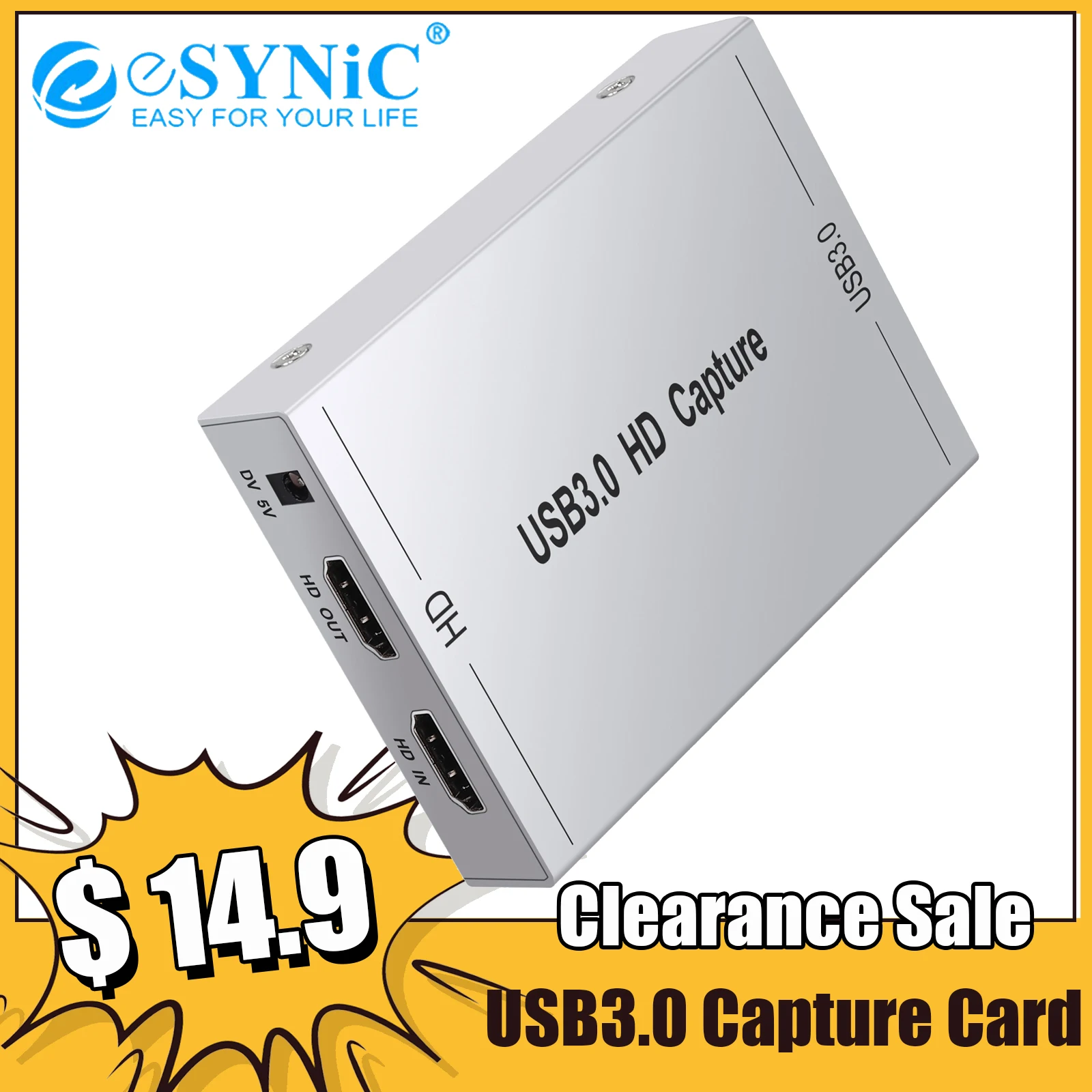 ESYNiC USB 1080 HD Capture P/60hz PnP HDMI Capture Card микрофон и R/L аудио PS3 PS4 Xbox Wii U Windows 7 8 10 Linux Mac
ESYNiC USB 1080 HD Capture P/60hz PnP HDMI Capture Card микрофон и R/L аудио PS3 PS4 Xbox Wii U Windows 7 8 10 Linux Mac