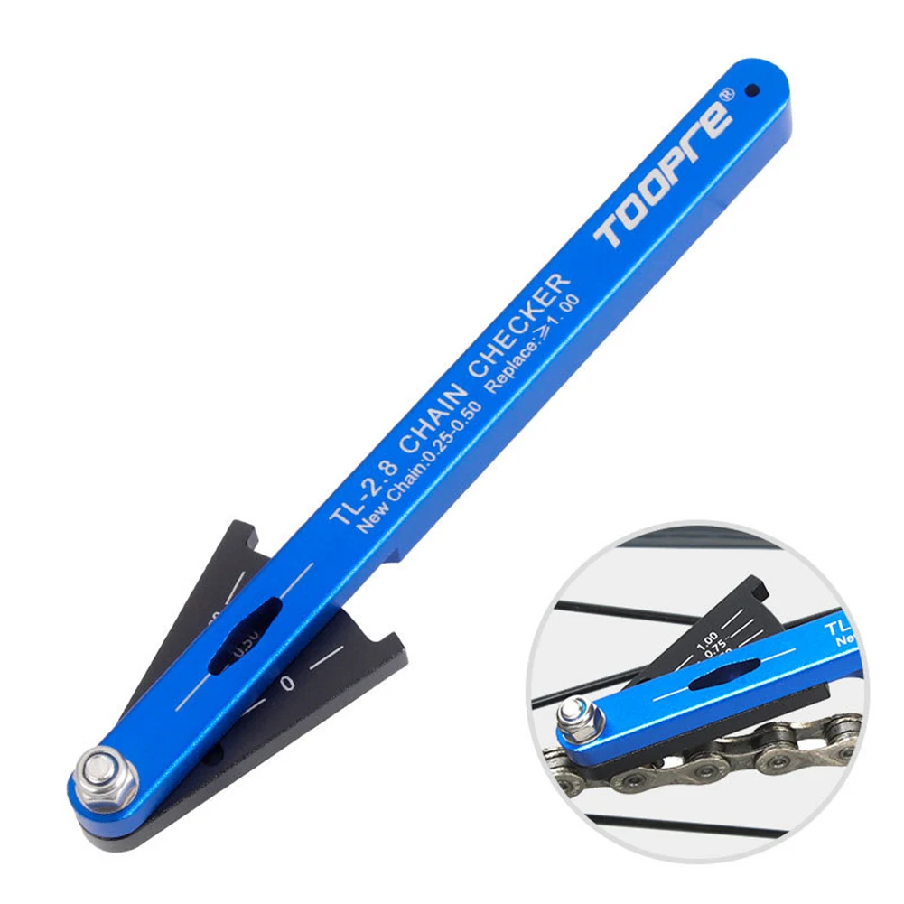 Bicycle Bike Chain Detector Gauge Repair Tool Wear Indicator BES Measuring Ruler Aluminum Alloy Bike Cycling Repair Accessories
Bicycle Bike Chain Detector Gauge Repair Tool Wear Indicator BES Measuring Ruler Aluminum Alloy Bike Cycling Repair Accessories