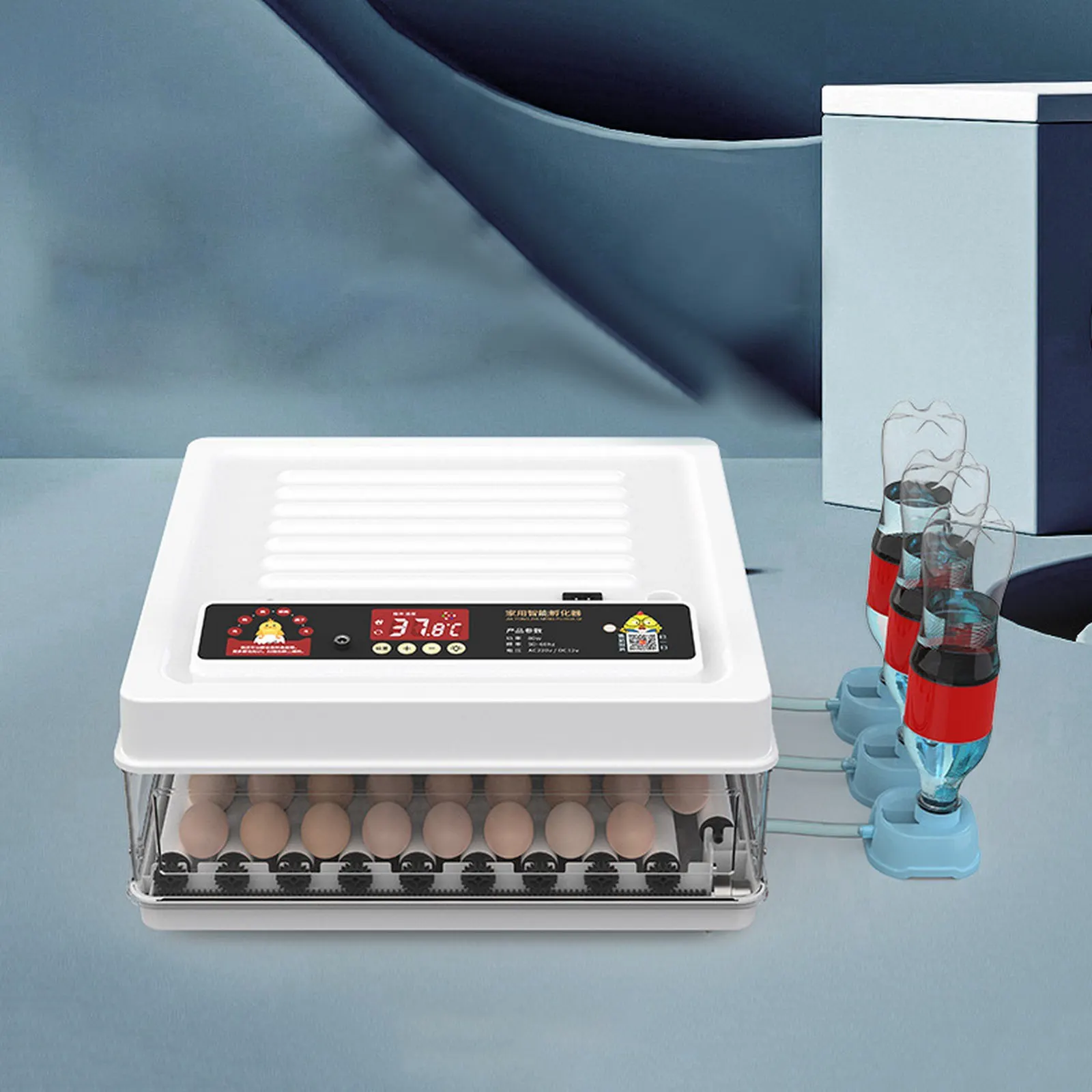 10/15/24/38/64 Eggs Incubator Fully Automatic Temperature Control Water Replenishment Thermoregulator Brooder Hatcher Machine
10/15/24/38/64 Eggs Incubator Fully Automatic Temperature Control Water Replenishment Thermoregulator Brooder Hatcher Machine