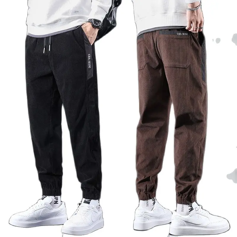 Men's Casual Pants Loose Straight Corduroy Pants Elastic Waist Sweatpants Fashion Streetwear Men Sports Jogger Trousers
Men's Casual Pants Loose Straight Corduroy Pants Elastic Waist Sweatpants Fashion Streetwear Men Sports Jogger Trousers