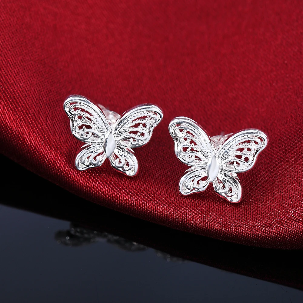 Special offer 925 Sterling Silver Earrings for Women party Jewelry elegant butterfly Ear studs Christmas Gifts
Special offer 925 Sterling Silver Earrings for Women party Jewelry elegant butterfly Ear studs Christmas Gifts
