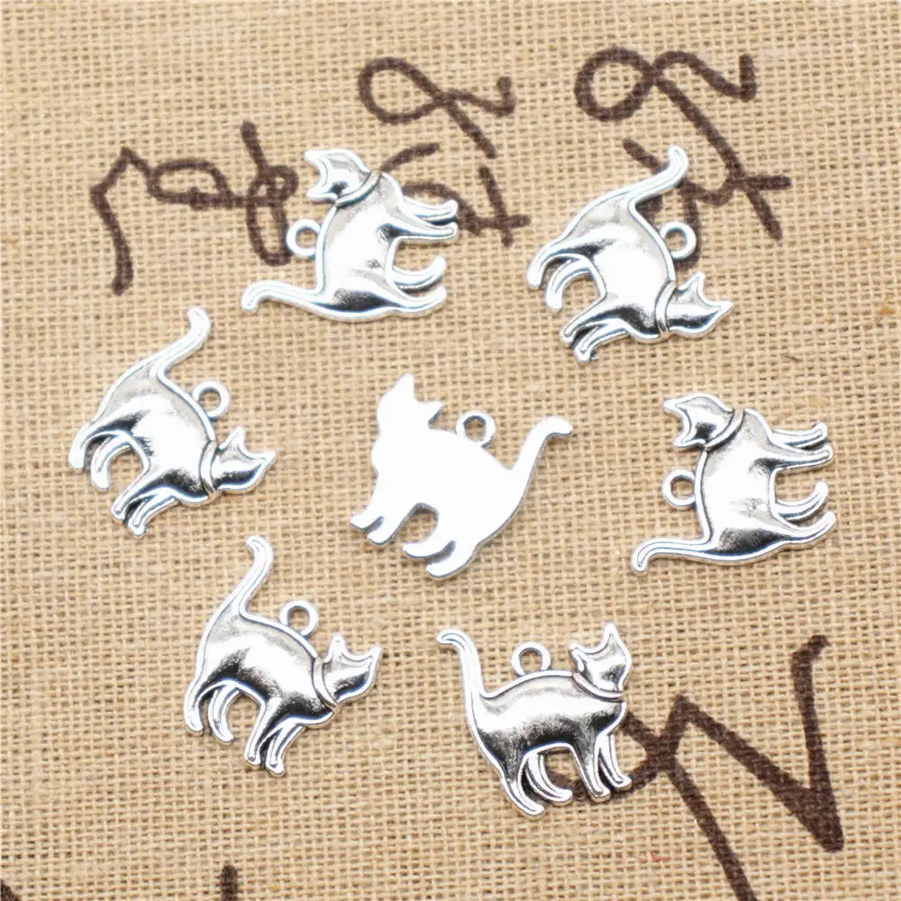 Cat Diy Bracelet Charms Pendant Crafts Accessories 15X17mm Antique Silver Color 20 Pieces
Cat Diy Bracelet Charms Pendant Crafts Accessories 15X17mm Antique Silver Color 20 Pieces